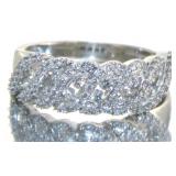 14kt Gold Brilliant 1/2 ct Diamond Wave Ring
