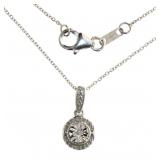 Round Brilliant Large Diamond Necklace