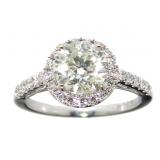 14kt Gold 1.57ct Round Brilliant Diamond Ring