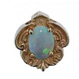 14kt Gold Quality Opal Slide Pendant