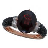 10kt Gold 5.43 ct Zircon-Spinel-Diamond Ring
