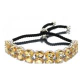 Natural 20.00 ct Golden Citrine Bolo Bracelet