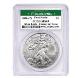 2020 MS69 Emergency Issue American Silver Eagle
