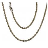 14kt Gold Rope Twist 24" Necklace