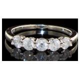 14kt Gold Brilliant 1.00 ct Diamond Band