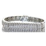 Brilliant 2.00 ct Diamond Wave Link Bracelet