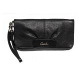 Coach Leather Large Flap Wristlet