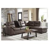 Ashley 62002 Maderla Walnut 2 pc Sectional Sofa