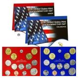 2016 Denver/Philadelphia Uncirculated Coin Set