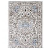 $529 5x7 Cambridge Ice Blue Accent Rug