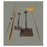 Bow, Handles, Shovels & Rake