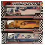 (3) Matchbox Nascar Semi Trucks