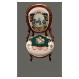 Victorian Tapestry Formal Chair