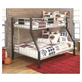 Ashley B106 Twin over Full Metal Bunkbed Set