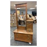 Antique Dresser w/Hatbox (Needs Mirror)