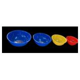 4 Pc Pyrex Mixing Bowls