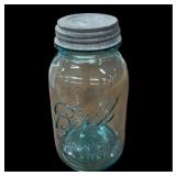 (6) Blue Ball Mason Quart Jars