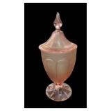 11 Inch Fenton Pink Satin Candy Dish