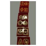 (12) Brass Days of Christmas Ornaments