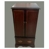 Estate Cherry Jewelry Armoire