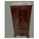 Estate Cherry Jewelry Armoire