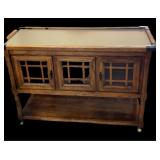 18x35x 49 Server/Kitchen Island on Rollers w