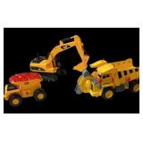 Estate Cat Backhoe & (2) Dump Trucks