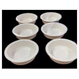 (6) Large Fiesta Bowls