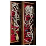 Estate Jewelry Box and Jewelry