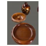 Wooden Bowls & Vase