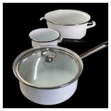 3 Pc Preowned Granite Cookware