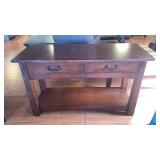 Mission Style Cherry Sofa Table