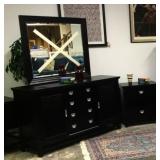 Large 2060 Dresser & Mirror + Night Stand