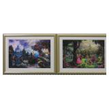 Cinderella Sleeping Beauty Giclee T Kinkade