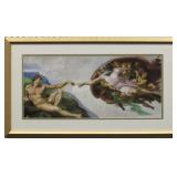 The Creation Of Adam Giclee By Michelangelo