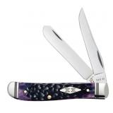 2021 Case XX Purple Bone Mini Trapper Pocket Knife