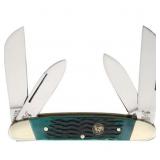 Hen & Rooster Green Pick Bone Large Congress Knife