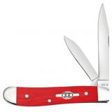 2021 Case XX Red G-10 Handle Peanut Pocket Knife