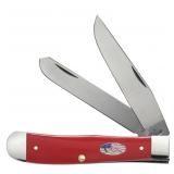 2021 Case XX Red Handle Large Trapper Pocket Knife