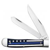 2021 Case XX Thin Blue Line Police Large Trapper