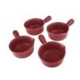 4 Bowl Technique Flame Stovetop Cookware (Red