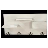 White Key/Hat Rack Shelf