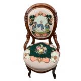 Cross Stitched Hip Chair