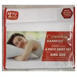 King - Copper Bamboo 2000 Series 6 pc Sheet Set