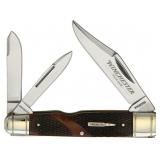 Winchester Checkered Bone Large Whittler Knife