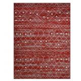 $899 5x7 Sofia Scarlet Red Area Rug