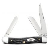 2021 Case XX Rough Black Jig Med Stockman Knife