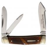 Winchester Brown Checkered Bone Whittler Knife