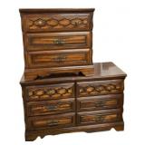 Preowned Dresser Base & Night Stand