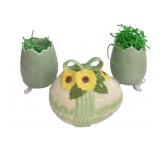 Set of (3) Beautiful Eggs-In Time For Easter